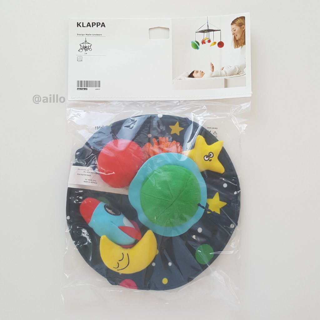 Ikea Klappa Mobile Multicolor